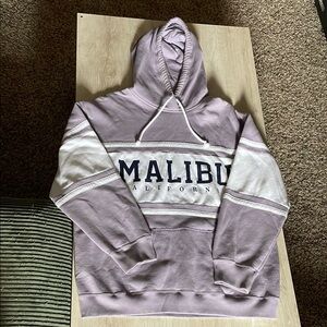 Purple and White Malibu Hoodie